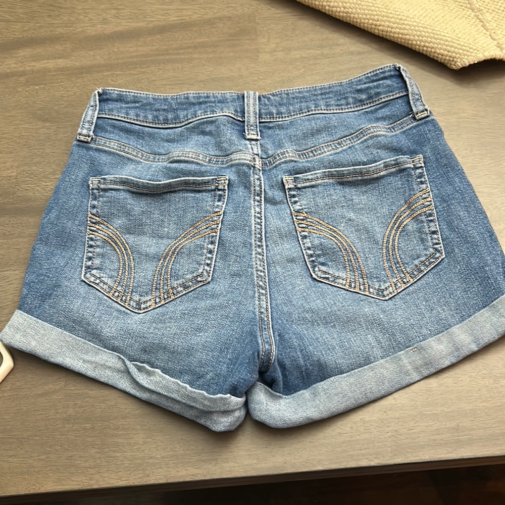 Hollister High Rise Denim/Jean Shorts